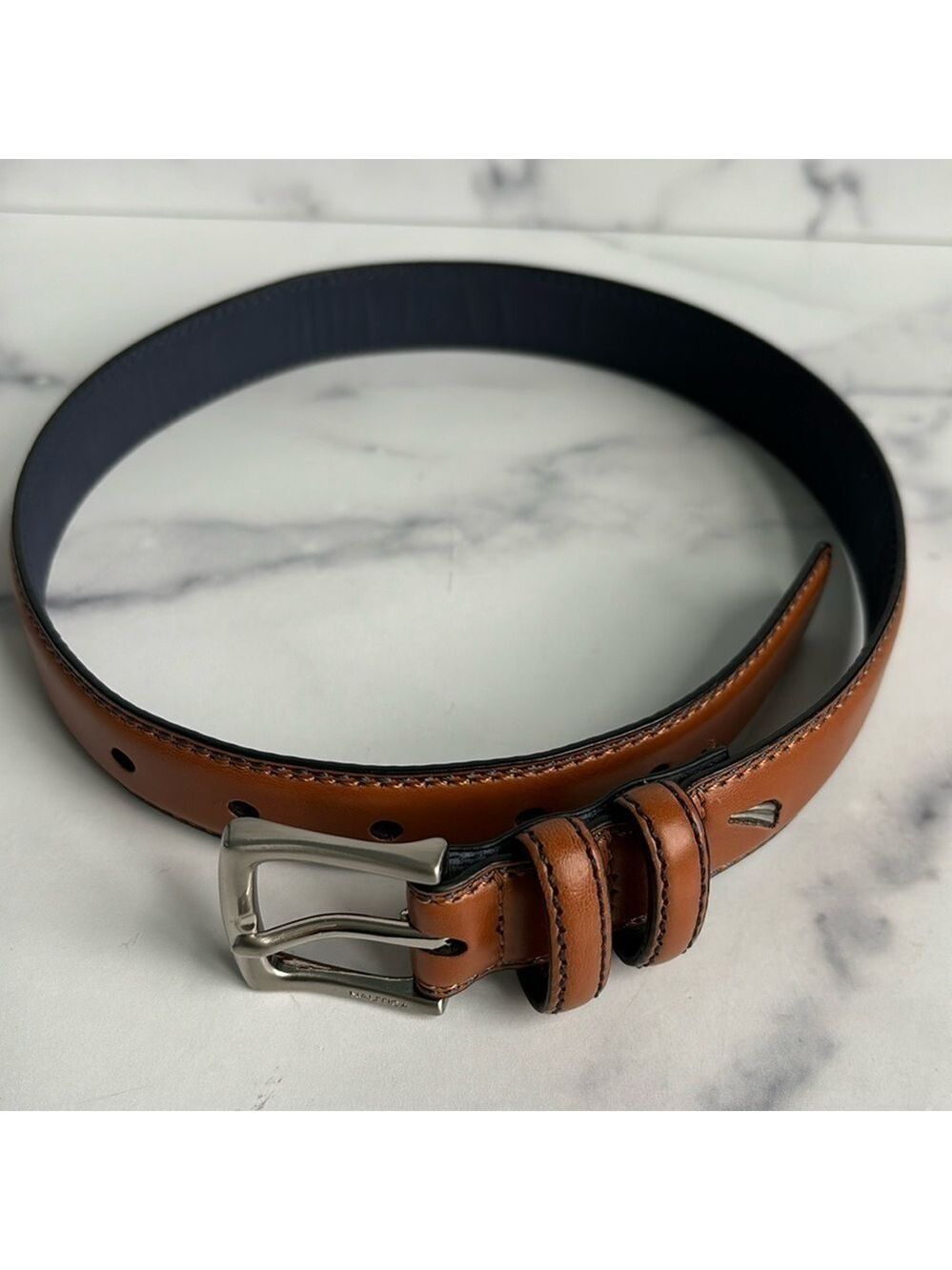Nautica Youth Brown Belt Synthetic Leather Unisex